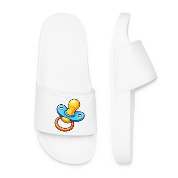 Bébé Dessin animé Tétine - Claquettes Femme - blanc - Devant
