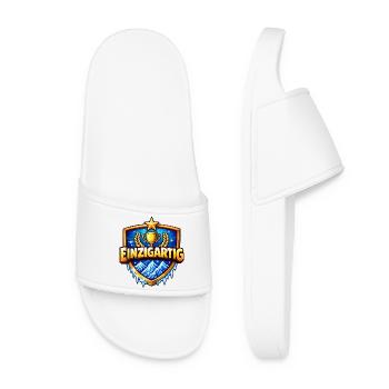 Unique Trophy Coat of Arms - Women’s Pool Sliders - white - Front