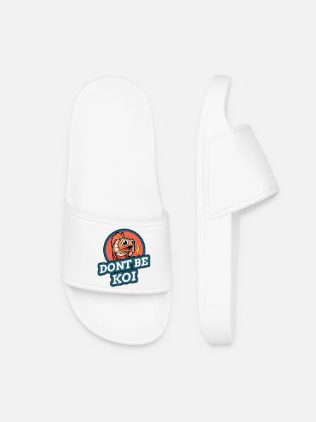 Don't be koi - Women’s Pool Sliders - white