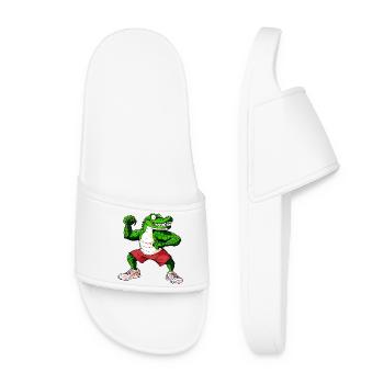 Fitness Crocodile - Claquettes Femme - blanc - Devant