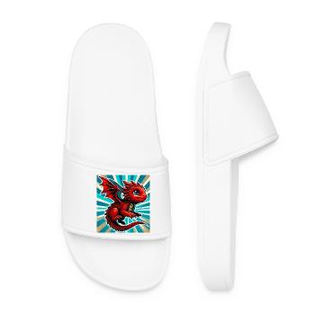 dragon - Women’s Pool Sliders - white - Front