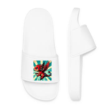 dragon - Women’s Pool Sliders - white - Front