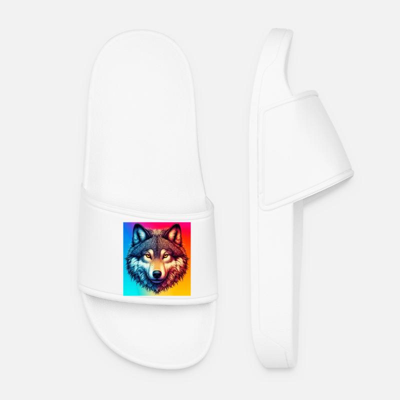 Wolf - Women’s Pool Sliders - white