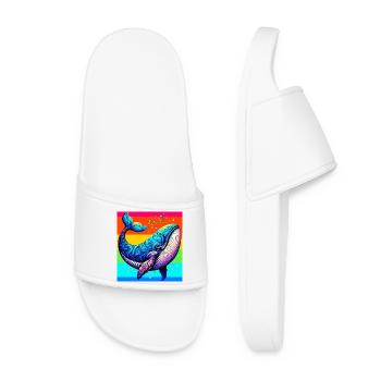 baleine - Claquettes Femme - blanc - Devant