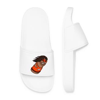 Slam – Cartoon Thumb Character - Women’s Pool Sliders - white - Front