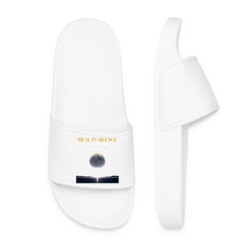 Heal in Silence – Let Peace Do the Talking - Women’s Pool Sliders - white - Front
