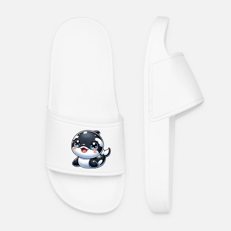 Happy Orca - Women’s Pool Sliders - white