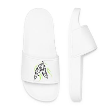 Liés ensemble – Plumes spirituelles - Claquettes Femme - blanc - Devant