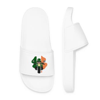 Leprechaun Motorbike - Women’s Pool Sliders - white - Front