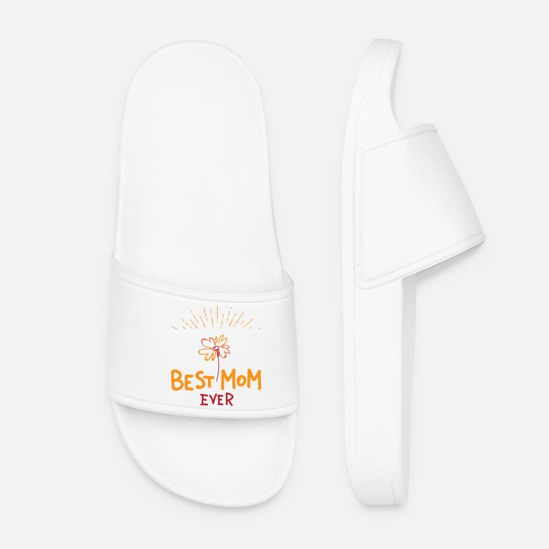 Best Mom ever | Muttertag | Vectorgraphic - Frauen Badelatschen - Weiß