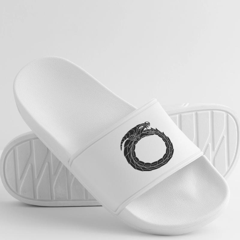 Devouring Black Dragon Women’s Pool Sliders