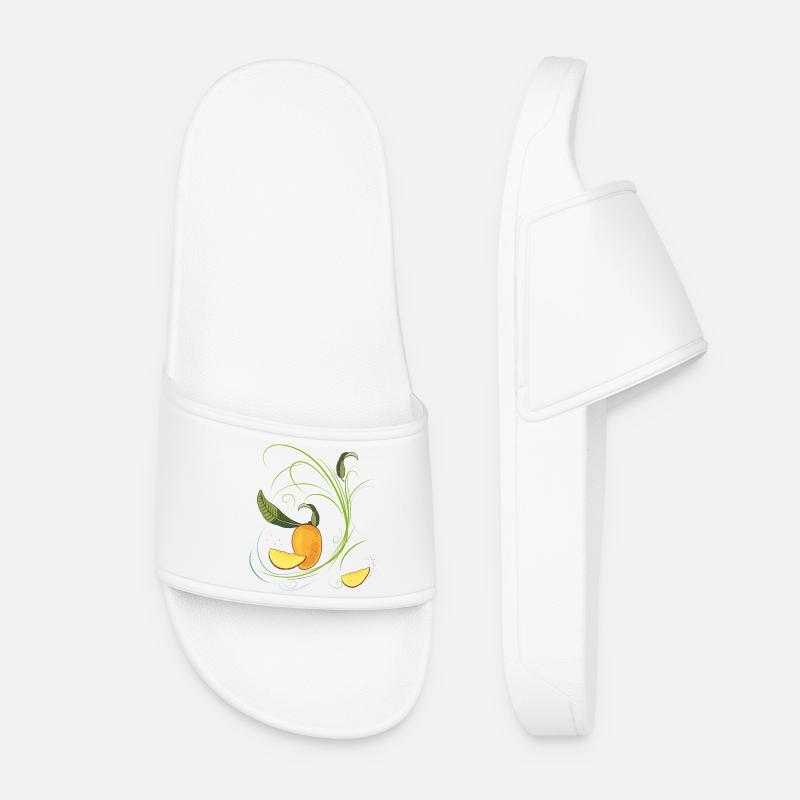 Mango, fruit - Women’s Pool Sliders - white