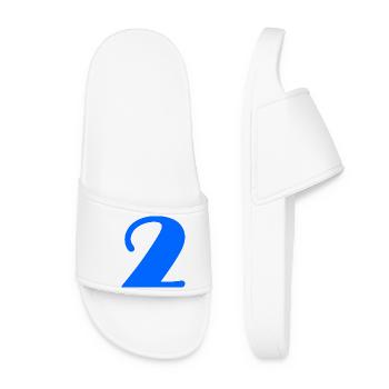 2 YEARS. 2ND ANNIVERSARY. BIRTHDAY 2 YEARS. 2 - Women’s Pool Sliders - white - Front
