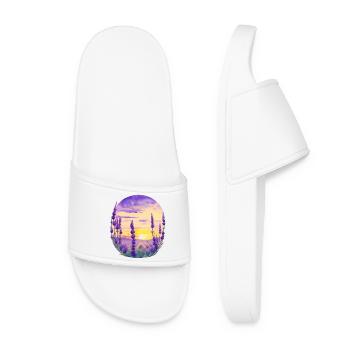 Lavender field - Women’s Pool Sliders - white - Front