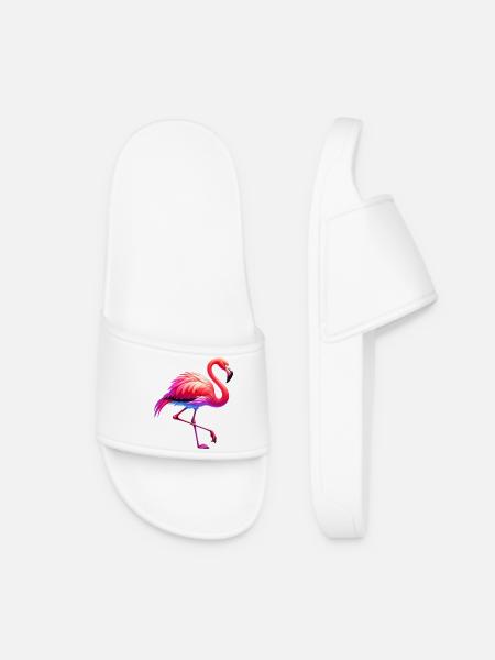 Flamingo - Frauen Badelatschen - Weiß