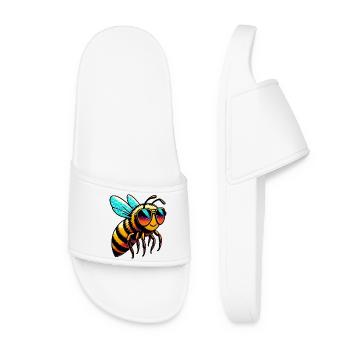 Abeille - Claquettes Femme - blanc - Devant