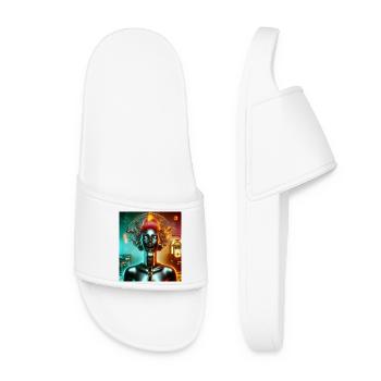 Jukebox Singer - Women’s Pool Sliders - white - Front
