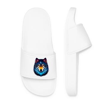 Wolf - Women’s Pool Sliders - white - Front