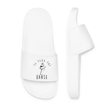 I can't, I danced. - Women’s Pool Sliders - white - Front
