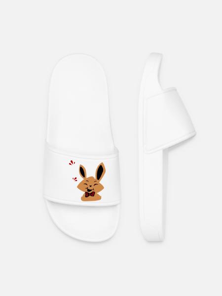 Osterhase - Frauen Badelatschen - Weiß