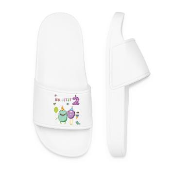 Fille d’anniversaire - Claquettes Femme - blanc - Devant