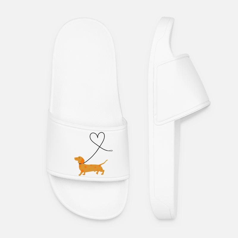 Teckel - Claquettes Femme - blanc