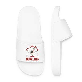 C’est une bonne journée pour le bowling - Claquettes Femme - blanc - Devant