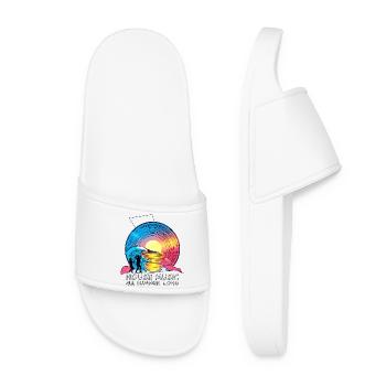 Musique house - Claquettes Femme - blanc - Devant