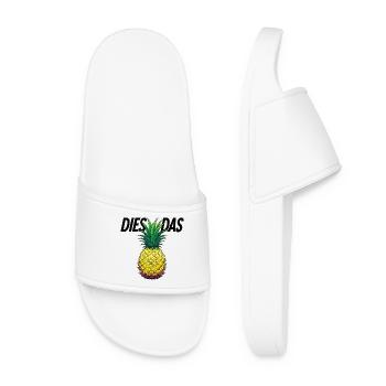 This is the pineapple - Women’s Pool Sliders - white - Front