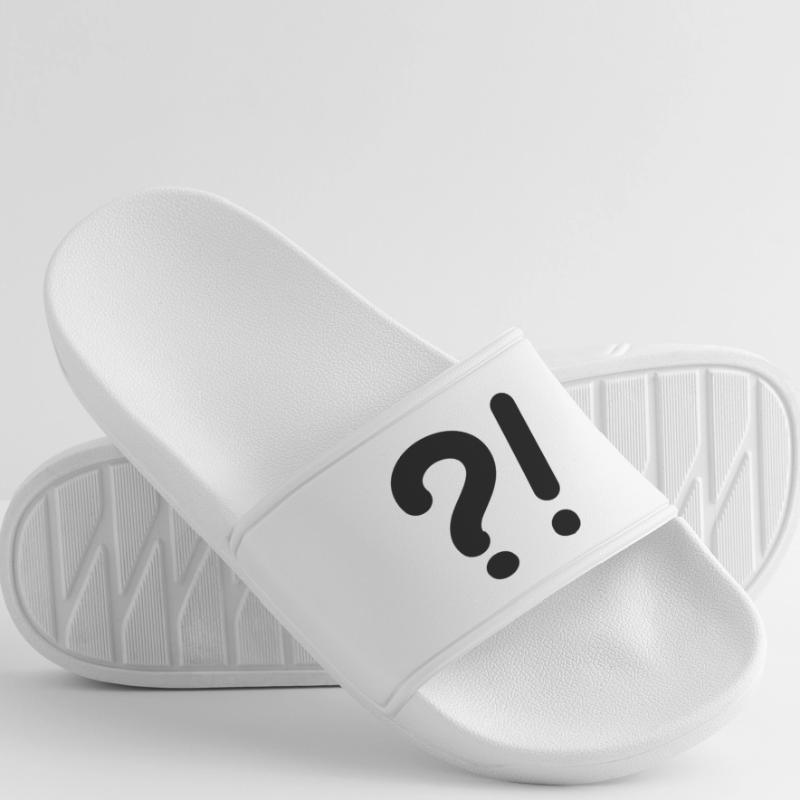 Points d’interrogation et points d’exclamation Claquettes Femme