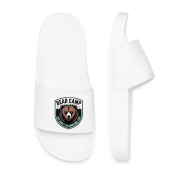 Bear Camp Patch Yellowstone USA - Women’s Pool Sliders - white - Front