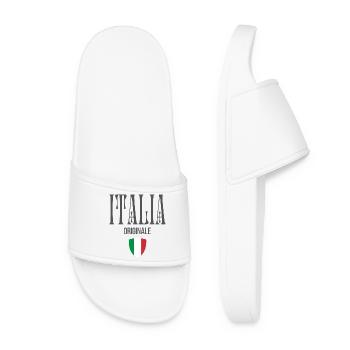 Original aus Italien, ich liebe Italien - Frauen Badelatschen - Weiß - Vorne