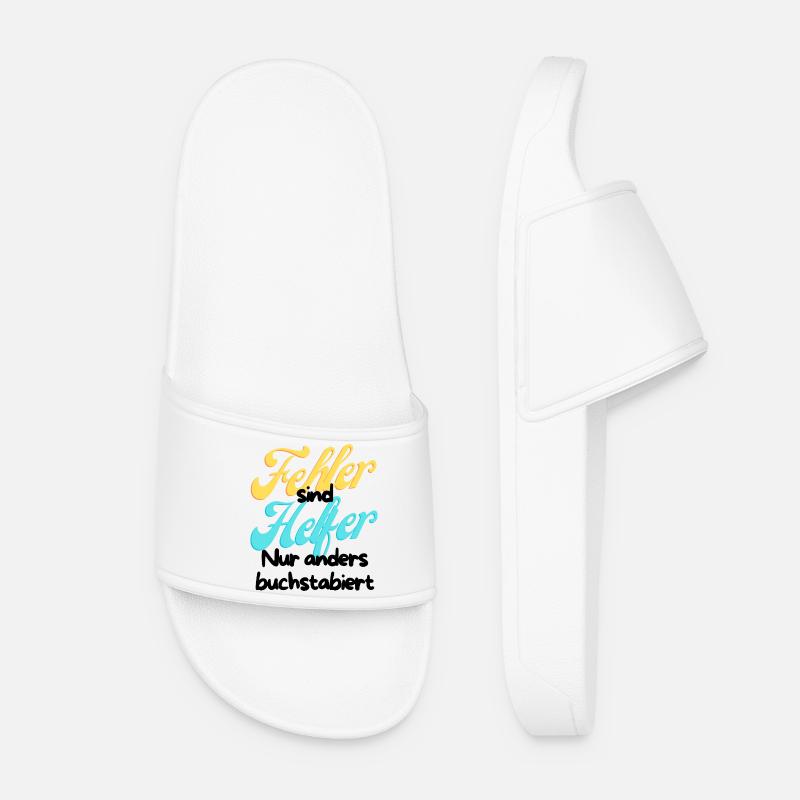 Error Helper Gradient Script - Women’s Pool Sliders - white
