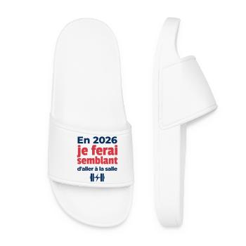 Résolution de fin d'année - Claquettes Femme - blanc - Devant