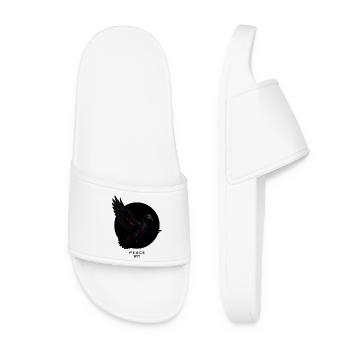 Cyber Dove of Peace – War, AI and Progress - Women’s Pool Sliders - white - Front