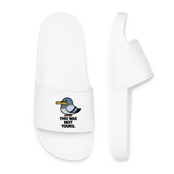 Petty Crime Pigeon - Women’s Pool Sliders - white - Front