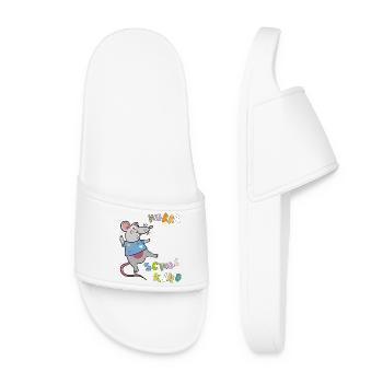 Hourra la souris écolière - Claquettes Femme - blanc - Devant