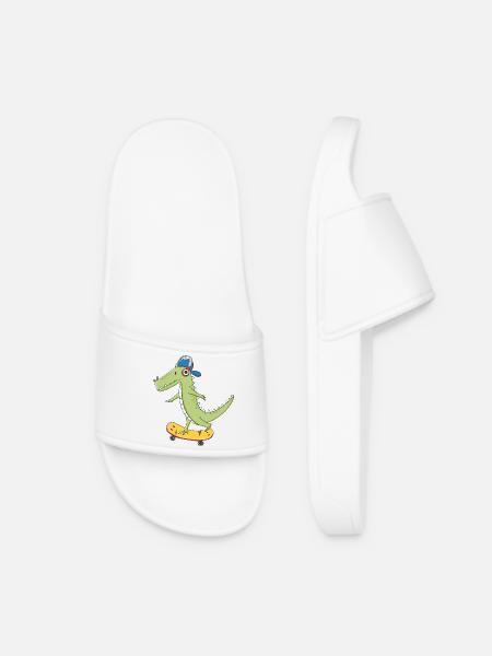 Patineur cool KROKO - Claquettes Femme - blanc