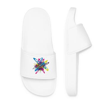Graffiti color explosion for street art fans - Women’s Pool Sliders - white - Front
