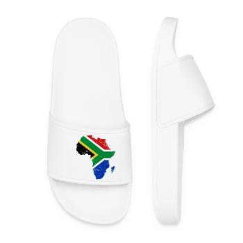 Südafrika_Flagge_Afrika_used - Frauen Badelatschen - Weiß - Vorne