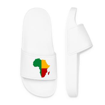 Benin_Flagge_Afrika - Claquettes Femme - blanc - Devant