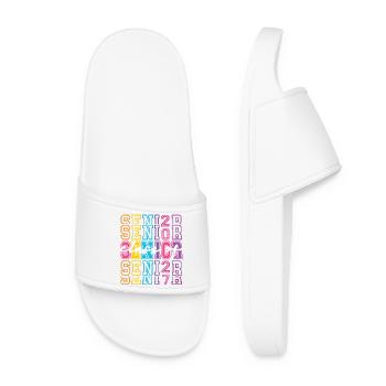 Senior 2027 Neon Class - Women’s Pool Sliders - white - Front