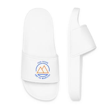 Peak Season Own The Mountains Blue/Orange - Women’s Pool Sliders - white - Front