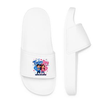TwinsDay Gemini Vibes - Women’s Pool Sliders - white - Front