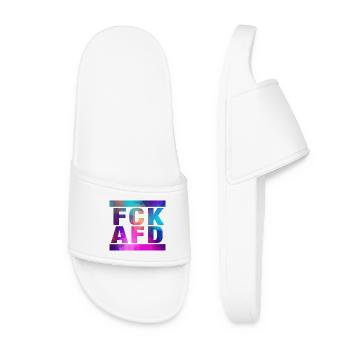FCK AFD - Montrer l’exemple contre la droite, contre les nazis - Claquettes Femme - blanc - Devant