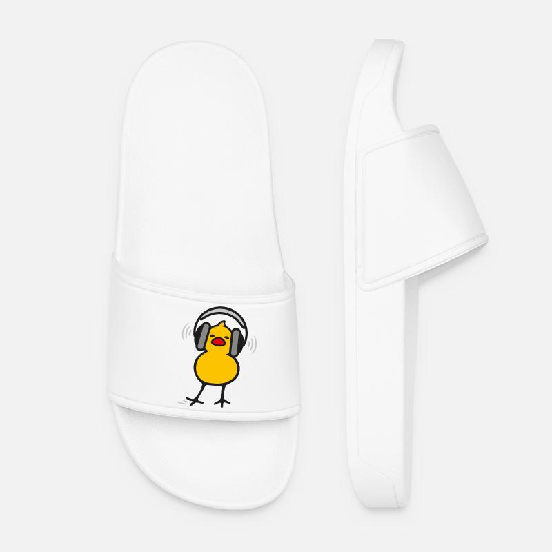 SoundChick - Frauen Badelatschen - Weiß