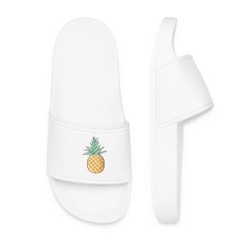 pineapple - Women’s Pool Sliders - white - Front