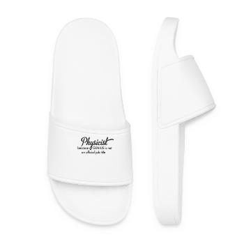 physicist - Women’s Pool Sliders - white - Front