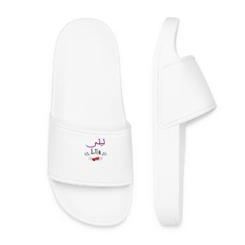 First Name Lila - Women’s Pool Sliders - white - Front