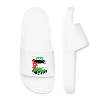 free palestine - Claquettes Femme - blanc - Devant